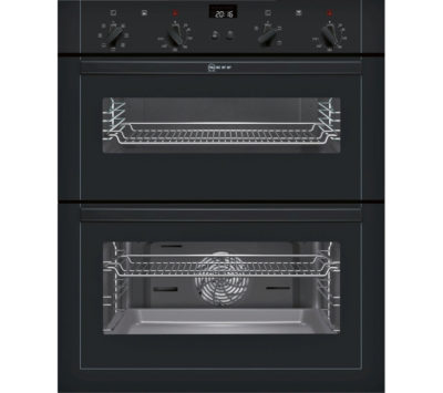 NEFF U17M42S5GB Electric Built-under Double Oven - Black NEFF U17M42S5GB Electric Built-under Double Oven - Black